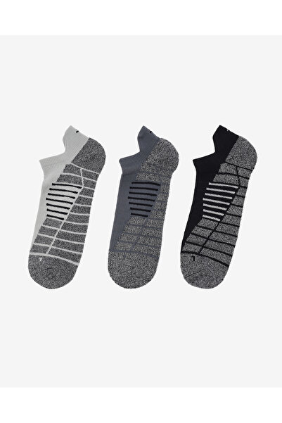 SKECHERS 1/2 TERRY LOW CUT W/ HEEL TAB - 3'LÜ PAKET ERKEK ÇORAP Erkek Grey/Gr...