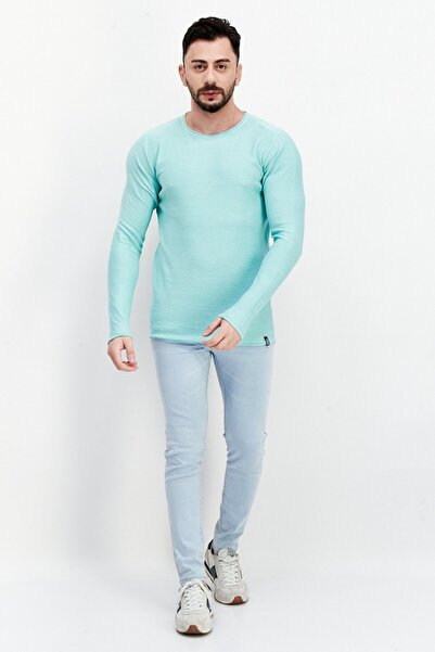 O'Neill Men Round Neck Long Sleeves Textured Sweatshirt, Blue