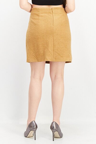 Esprit Women Textured Mini Skirts, Tan