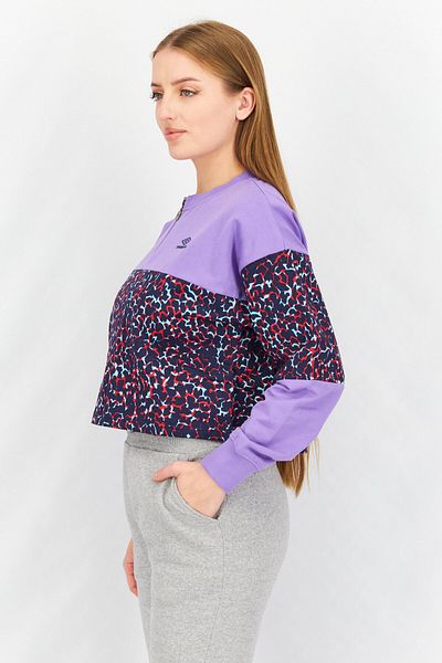 UMBRO Women Sportswear Fit Long Sleeves Sweatshirt, Purple