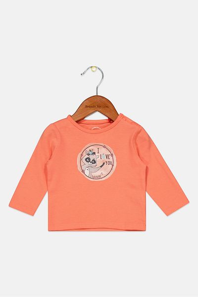 s.Oliver Toddlers Girl Graphic Print T-shirt, Orange