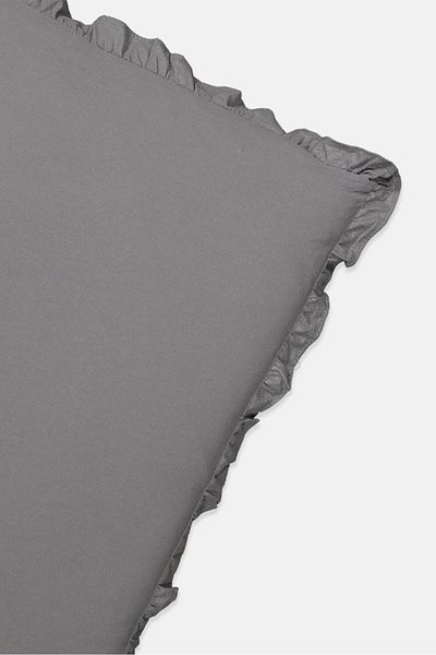 Muy Mucho Washed Cotton Cushion, Grey
