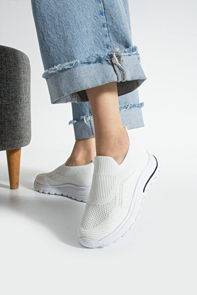 Ayax Bela pletena odeća za svakodnevnu upotrebu za žene Patike