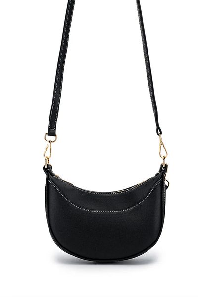 Ecrou Half Moon Small Shoulder Bag – Μαύρο