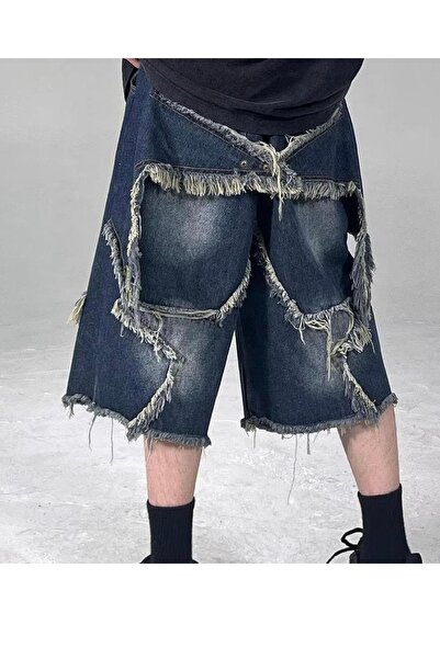 RockMore BAGGY YILDIZ PATCH JEAN ŞORT