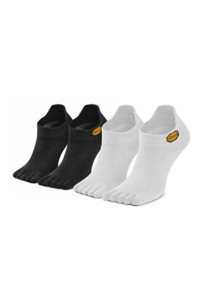 Vibram Fivefingers Unisex Pack of 2 Pairs of Unisex Socks S15N12P White