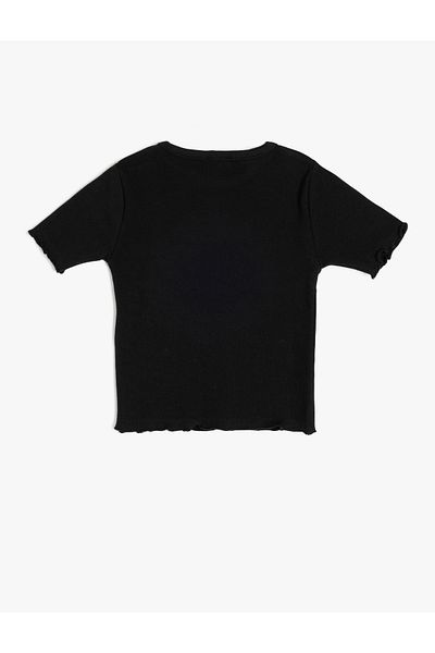Koton Crew Neck Short Sleeve Cotton Basic T-Shirt