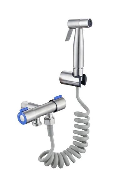 valkyrie Paslanmaz Çelik Tuvalet Musluk Bide Seti Kolay Kurulum Kullanım Çift...