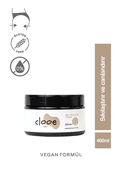 clooe Doğal Selülit Ve Çatlak Giderici Krem (250ML) - Doğal Içerikli, Için Et...