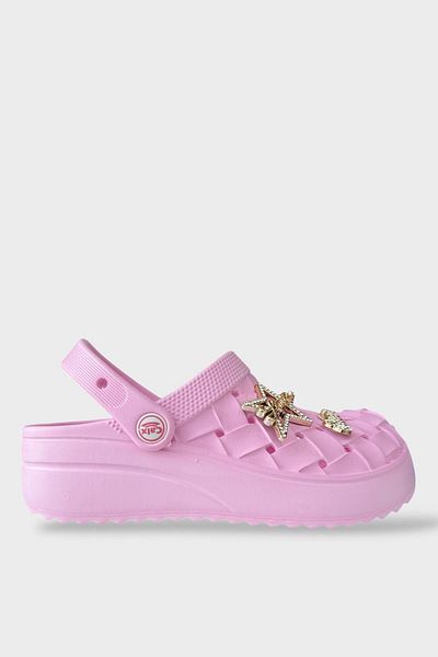 Liger Women's Stone Comfort Lightweight High Sole Summer Sandals Slippers Pink