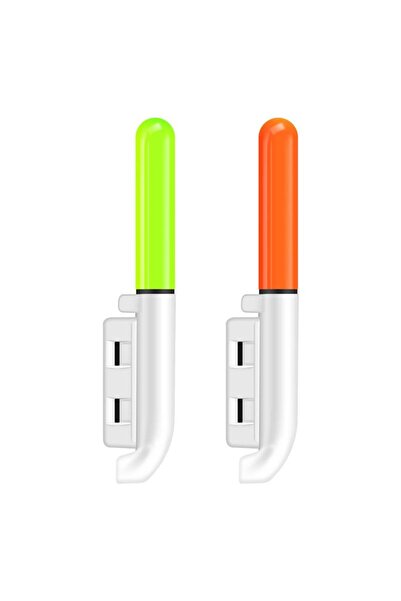 valkyrie 2 Adet Şarjlı LED Kamış Olta Ucu Işığı Su Geçirmez USB Evrensel Uyum...