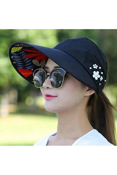 valkyrie Tamno crna sportska kapa sa šiltom - Široki šilt Zaštita od sunca