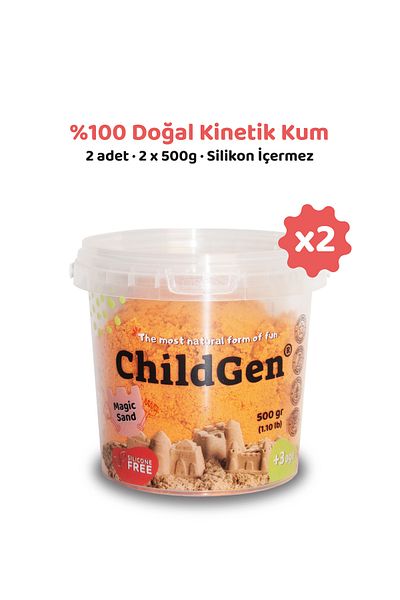 ChildGen Orange Natural Kinetic Sand 2X500Gr
