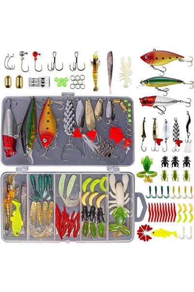 valkyrie 78 Parça Rapala Jig Sahte Olta Yem Ve Aksesuar Seti Tatlı Ve Tuzlu Su Uyumlu