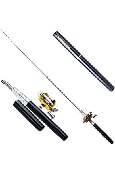 valkyrie 1 Metre Teleskopik Mini Cep Olta Seti Kalem Kamış Olta