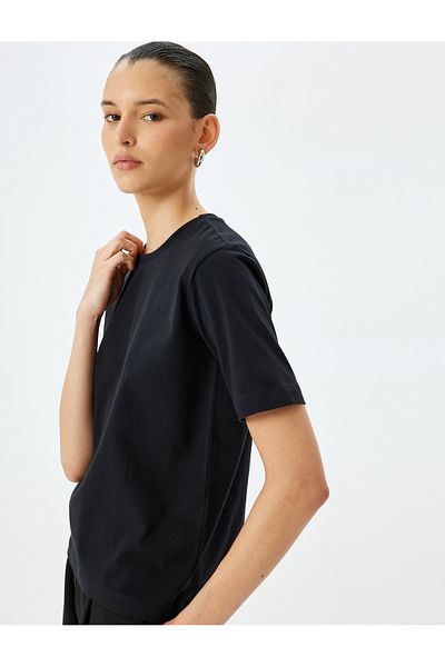 Koton Cotton Crew Neck Short Sleeve Basic T-Shirt