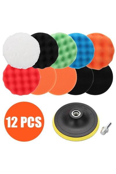 valkyrie 12 Parça 10cm Büyük Boy Oto Pasta Cila Polisaj Seti