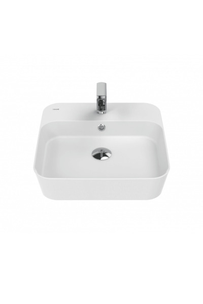 Creavit Loop Kare Çanak Lavabo 45 cm Beyaz