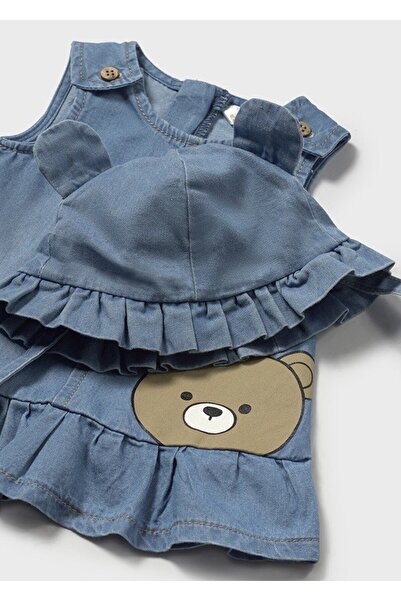 MAYORAL Girl Denim Dress and Hat