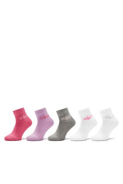 adidas girls' set of 5 pairs of high socks IR8229 colorful