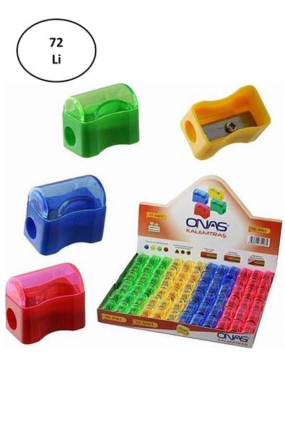 MBB ETİCARET Onas Ns-2062 Pencil Sharpener with Lid 72 pcs