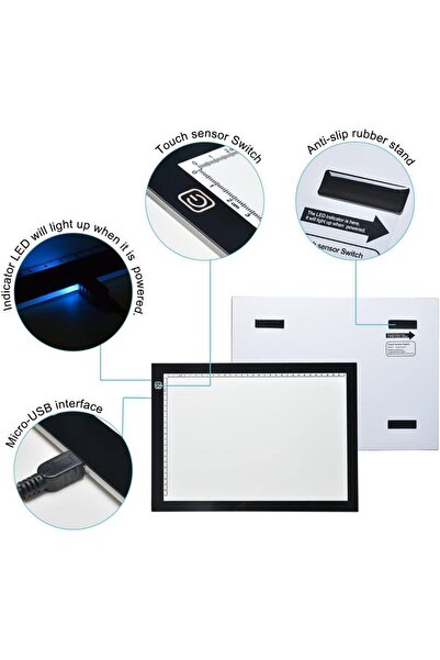 valkyrie A4 Size Drawing Copy Sketch Drawing Ultra Thin Animation Portrait Drawing Tablet with Led Light