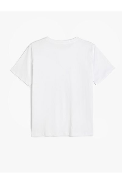 Koton Tricou de bază din bumbac cu mânecă scurtă