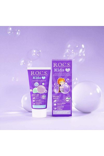 R.O.C.S. معجون أسنان للأطفال من عمر 4 إلى 7 سنوات / علكة بطعم 35 مل