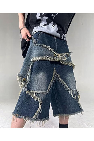 RockMore BAGGY YILDIZ PATCH JEAN ŞORT
