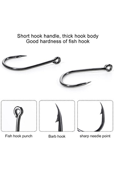 valkyrie 1000 Adet Kutulu 1. Kalite Paslanmaz Karbon Çelik Halkalı Olta Seti 3-12 Numara - Balık Kan