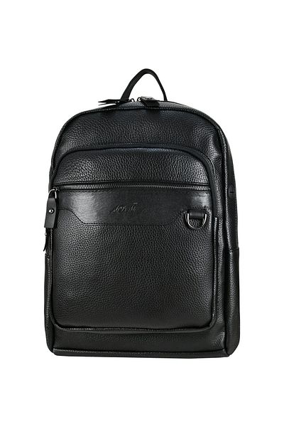 ergül çanta Unisex Water Resistant 15.6 Inch Laptop - Notebook Compatible Faux Leather Backpack
