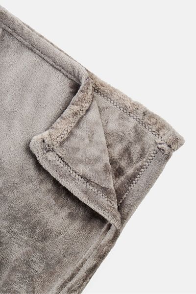Bebe Solid Fleece Blanket 150 X 200 Cm, Grey