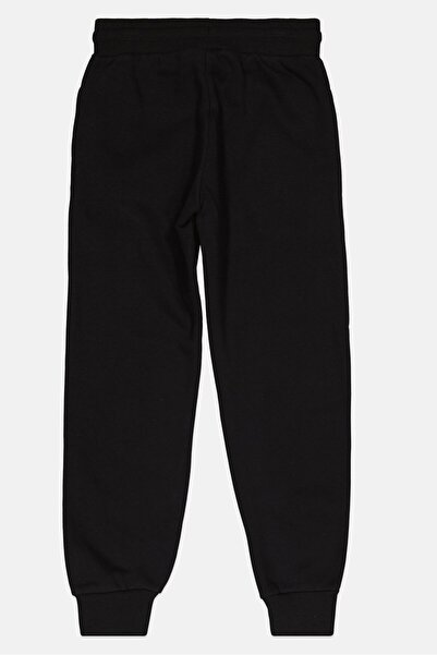 Ellesse Kids Boy 2 Pieces Brand Logo Hoodie And Jogger Pants Set, Black