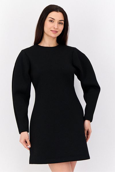 Esprit Women Plain A Line Dress, Black