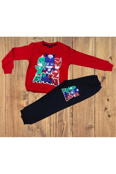 Mikro Pajamas Patterned Printed Children's Set 100% Cotton