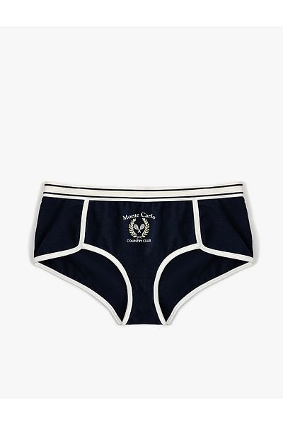 Koton Σλιπ Hipster με στάμπα Extra ψηλή μέση
