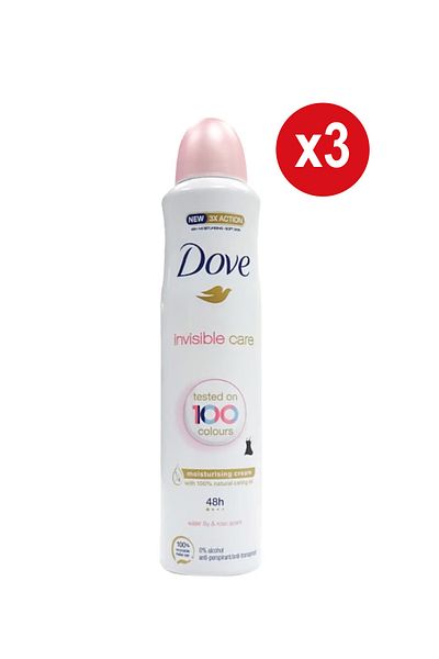 Dove Deodorant spray Dove Invisible Care floral touch, 250 ml x 3
