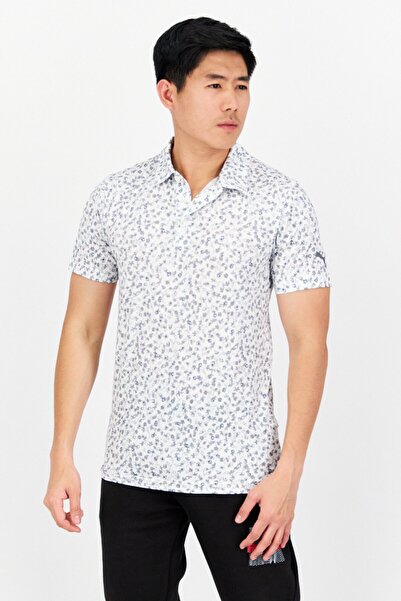 Puma Men Sportswear Fit Short Sleeve Training Polo Shirt, White Combo