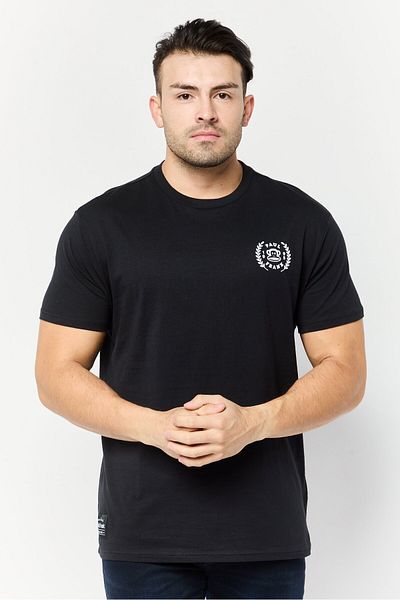 PAUL FRANK Men Crew Neck Short Sleeve Graphic Print T-shirt, Black