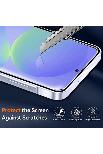 AWH جراب لهاتف Samsung Galaxy A36 5G، مع واقي شاشة وغطاء حماية للهاتف مكون من 3 قطع، شفاف