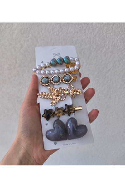 senacacollection 5-каменний набір жіночих шпильок, 1 шт.