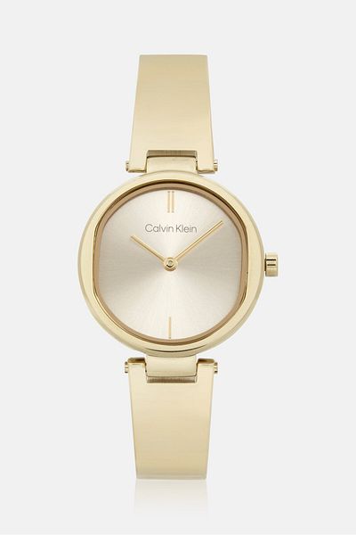 Calvin Klein Women 25200309 Analog Stainless Watch 30mm, Gold