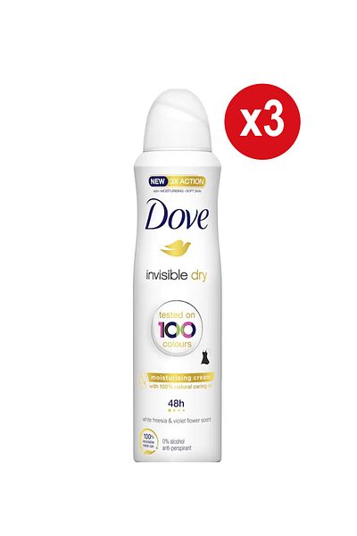 Dove Deodorant spray Dove Invisible Dry, 150 ml X 3