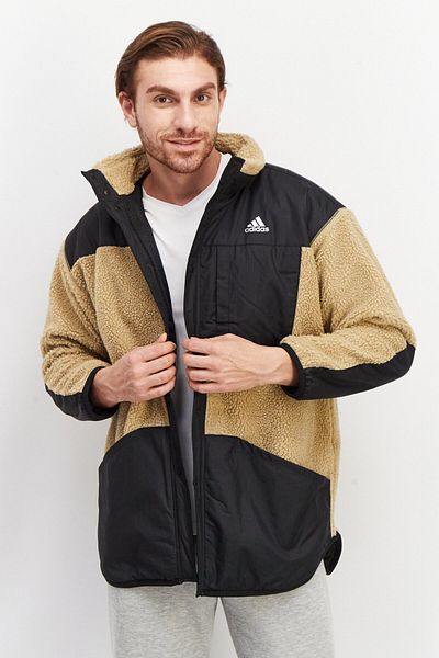 adidas Men Sportswear Fit Brand Logo Jacket, Black