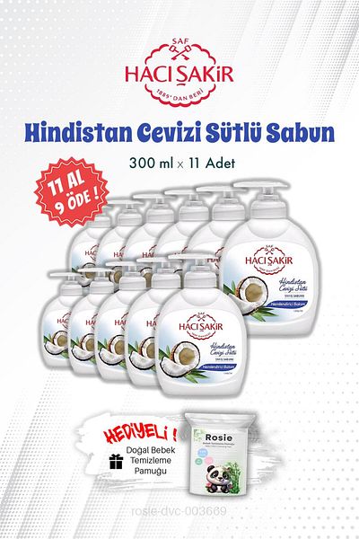 Hacı Şakir Hacı Şakir Coconut Milk Liquid Hand Soap and Rosie