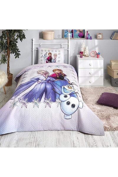 Özdilek Set de lenjerie de pat pentru copii, matlasat, cu licență Disney, pentru o singură persoană