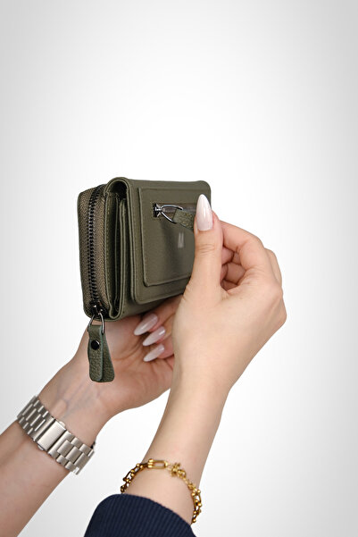 MFT Leather Design Quartz 2718 Genuine Leather Zippered Women's Wallet