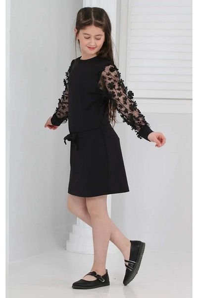 Mnk Baby&Kids Girl Daisy Crepe Dress Mnk0606 Ş Ockings / Game Lap