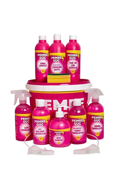 PEMBE GÜÇ Dore Temizlik Kovası