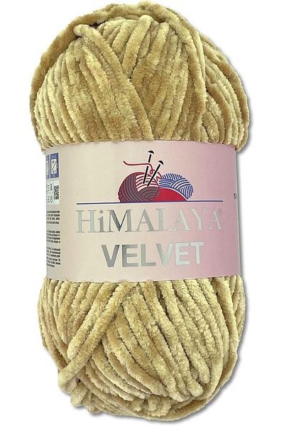 Himalaya velvet Dolphin Chenille Yarn 100g - Sandstone (90017), Fluffy & Shiny for Knitting & Crafts